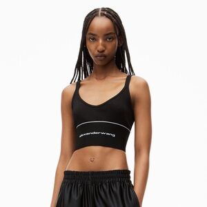 Alexanderwang Logo Elastic Bra